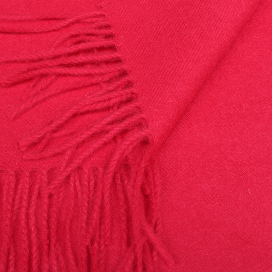 Red alpaca scarf